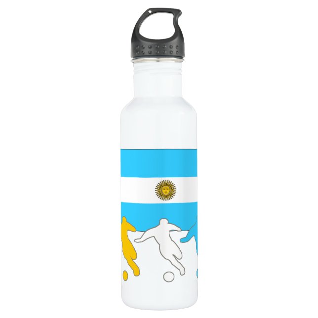 Bouteille D'eau En Acier Inoxydable Joueurs de football argentin (Devant)
