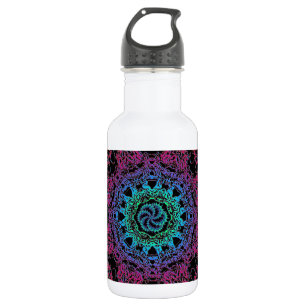 Bouteille D'eau En Acier Inoxydable Kala Chakra Mandala