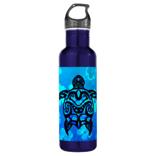 Bouteille D'eau En Acier Inoxydable Ketmie tribale de tortue