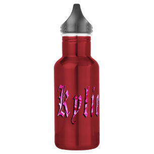 Bouteille D'eau En Acier Inoxydable Kylie, Nom, Logo,