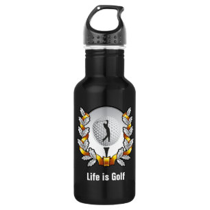 Bouteille D'eau En Acier Inoxydable La vie est Golf Golfer Ball Tee