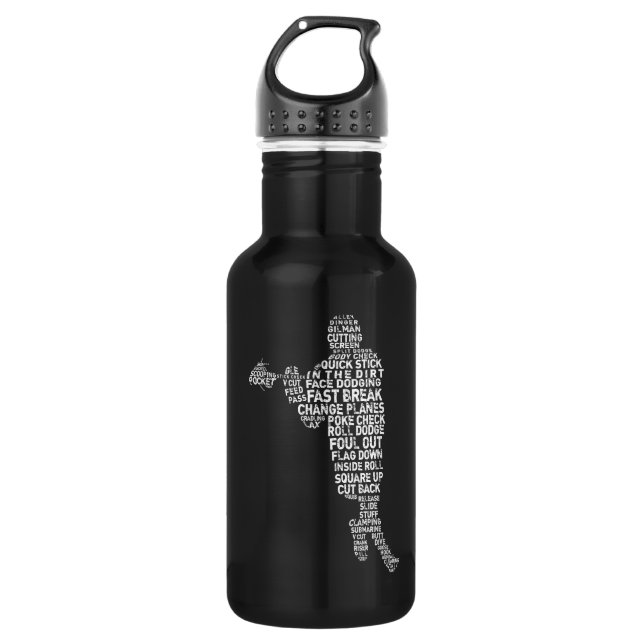 Bouteille D'eau En Acier Inoxydable Lacrosse (Devant)