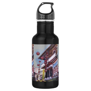 Bouteille D'eau En Acier Inoxydable Le dragon levant de mon père, Singapour