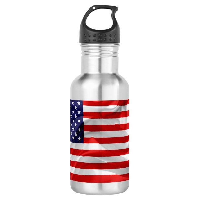 Bouteille D'eau En Acier Inoxydable Le drapeau des États-Unis d'Amérique (Devant)