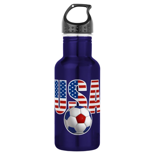 Bouteille D'eau En Acier Inoxydable Le football des Etats-Unis (Devant)