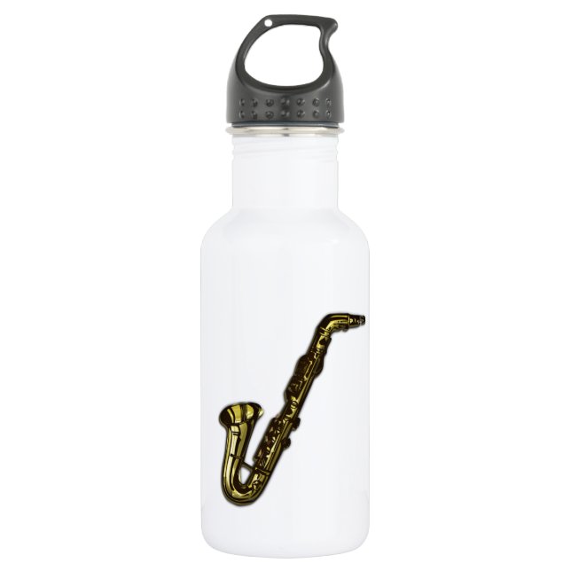 Bouteille D'eau En Acier Inoxydable Le saxophone (Devant)