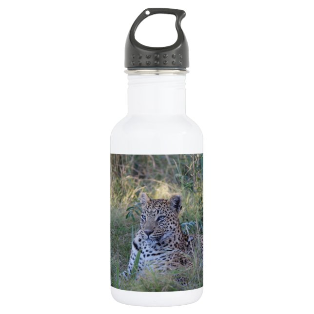 BOUTEILLE D'EAU EN ACIER INOXYDABLE LEOPARD  (Devant)