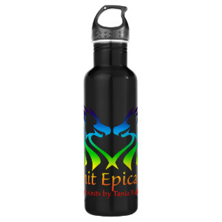 Bouteille D'eau En Acier Inoxydable L'épopée d'arc-en-ciel tricote le logo Waterbottle