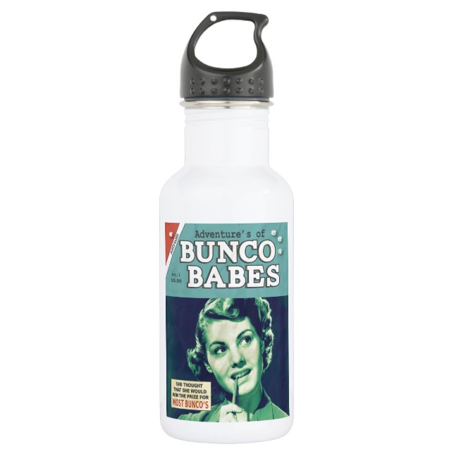 Bouteille D'eau En Acier Inoxydable Les aventures des bébés de Bunco (Devant)