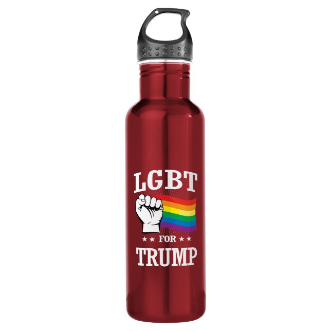 BOUTEILLE D'EAU EN ACIER INOXYDABLE LGBT POUR L'ATOUT (Devant)