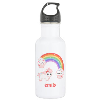 Bouteille D'eau En Acier Inoxydable Licorne mignonne de petit gâteau
