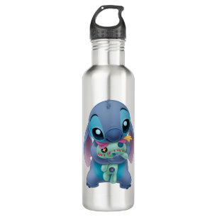 Bouteille D'eau En Acier Inoxydable Lilo & Stitch   Stitch & Scrump