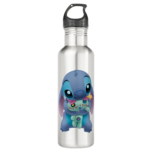 Bouteille D'eau En Acier Inoxydable Lilo & Stitch | Stitch & Scrump (Devant)