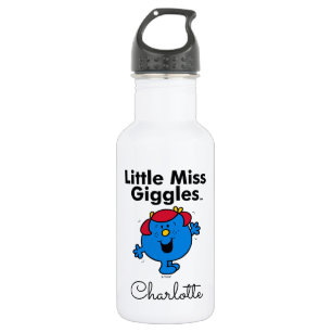 Bouteille D'eau En Acier Inoxydable Little Miss   Petite Miss Giggles Aime Rire