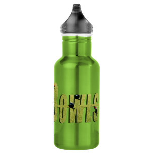 Bouteille D'eau En Acier Inoxydable Logo des Bowls de pelouse verte,