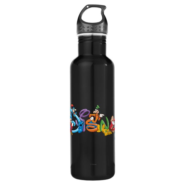 Bouteille D'eau En Acier Inoxydable Logo Disney| Mickey et ses amis (Devant)