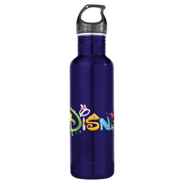 Bouteille D'eau En Acier Inoxydable Logo Disney| Personnages de filles (Devant)