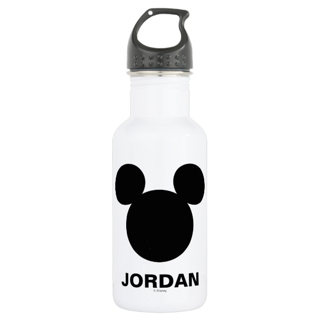 Bouteille D'eau En Acier Inoxydable Logo Disney | Silhouette Mickey (Devant)