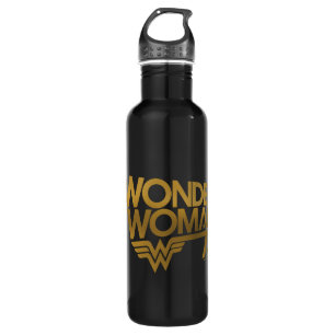 Bouteille D'eau En Acier Inoxydable Logo Gold du 75e anniversaire de Wonder Woman