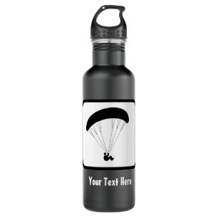 Bouteille D'eau En Acier Inoxydable Logo Paraglider - Customisez le texte sur cette pa