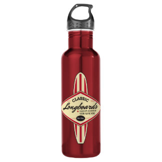 Bouteille D'eau En Acier Inoxydable Longboards fait sur commande personnalisé