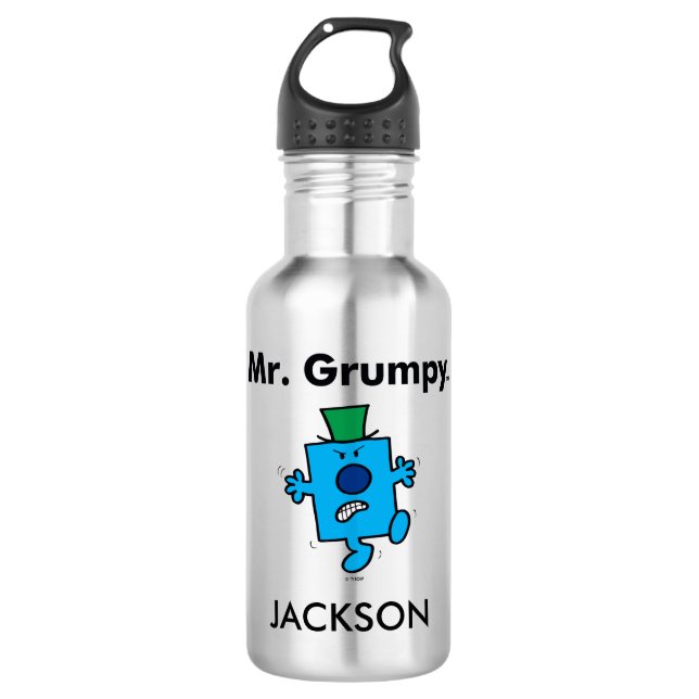 Bouteille D'eau En Acier Inoxydable M. Men | M. Grumpy est un Grump (Devant)
