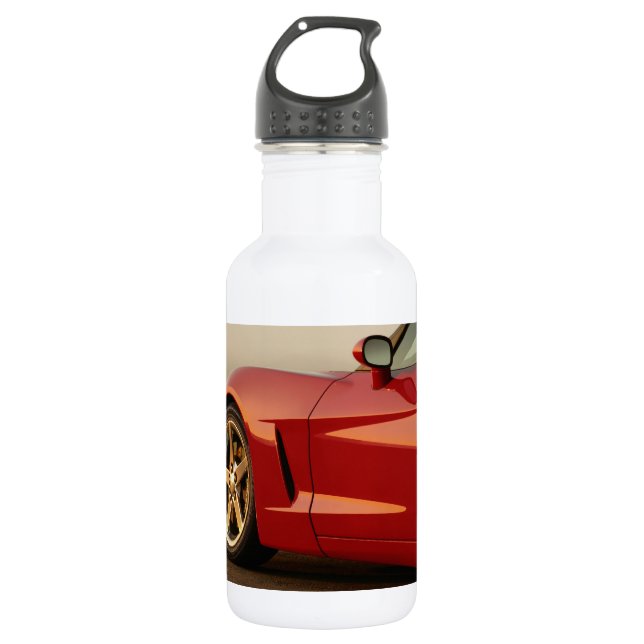 Bouteille D'eau En Acier Inoxydable Ma Corvette rouge (Devant)