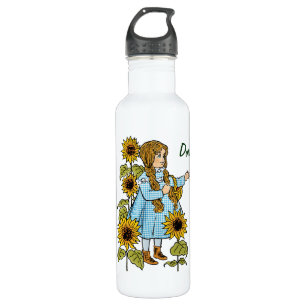 Bouteille D'eau En Acier Inoxydable Magicien vintage de Oz Fairy Tale Dorothy Sunflowe