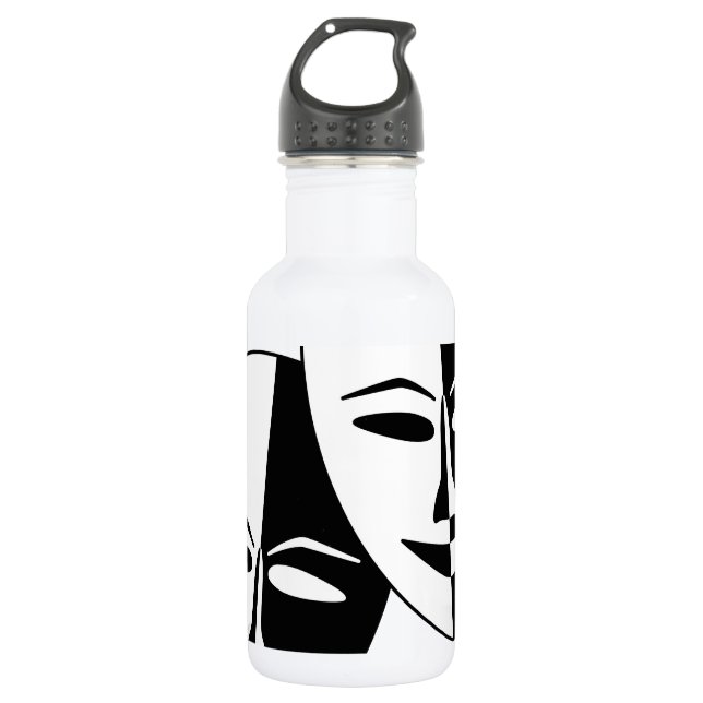Bouteille D'eau En Acier Inoxydable Masques de théâtre (Devant)