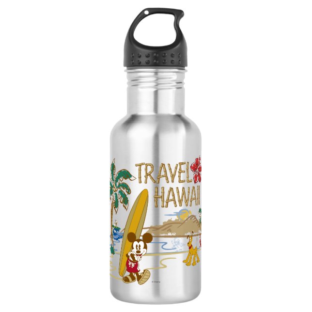 Bouteille D'eau En Acier Inoxydable Mickey & Friends | Hawaii (Devant)