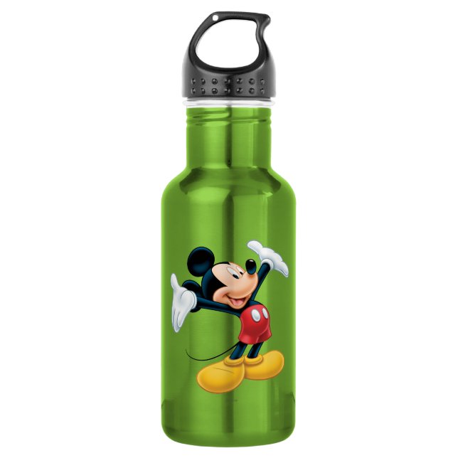 Bouteille D'eau En Acier Inoxydable Mickey moderne | Airbrushed (Devant)