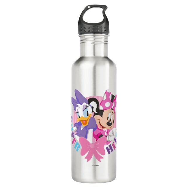 Bouteille D'eau En Acier Inoxydable Minnie et Daisy | Super Helpers (Devant)