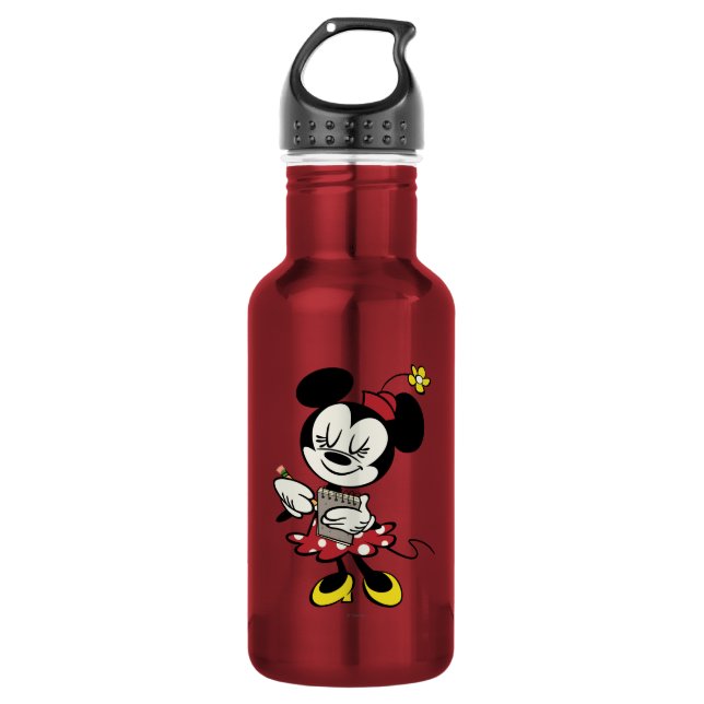 Bouteille D'eau En Acier Inoxydable Minnie française | Serveuse (Devant)