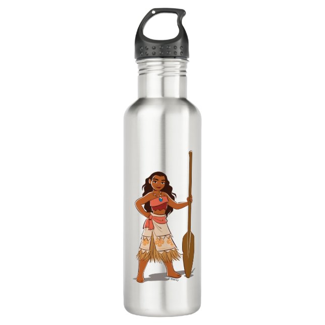 Bouteille D'eau En Acier Inoxydable Moana | Fille De La Mer (Devant)