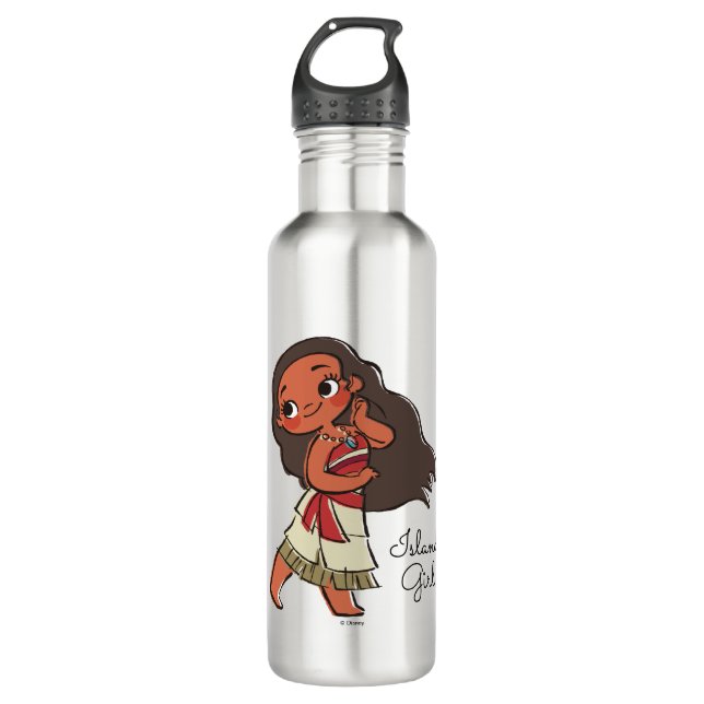 Bouteille D'eau En Acier Inoxydable Moana | Island Girl (Devant)