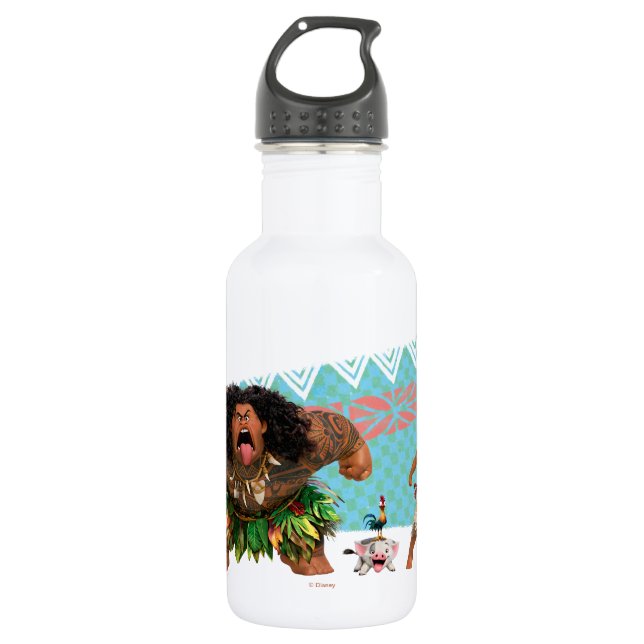Bouteille D'eau En Acier Inoxydable Moana | Nous sommes tous des voyageurs (Devant)