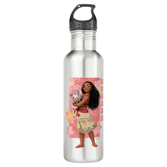 Bouteille D'eau En Acier Inoxydable Moana | Pacific Island Girl (Devant)
