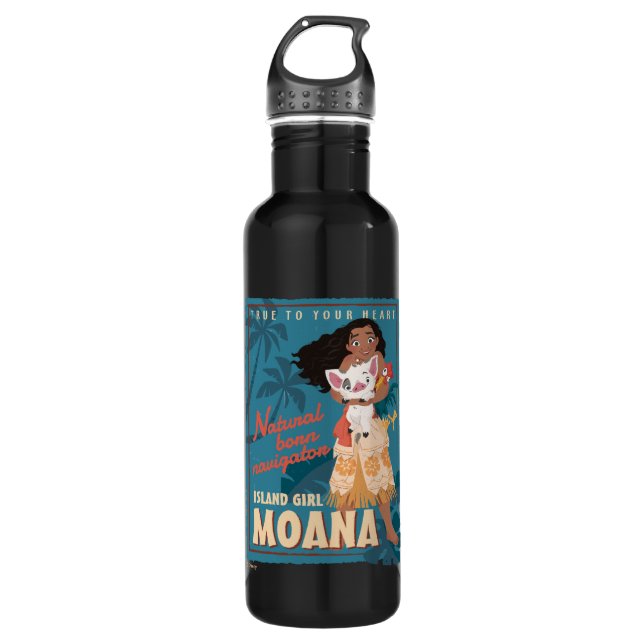 Bouteille D'eau En Acier Inoxydable Moana | True to Your Heart (Devant)