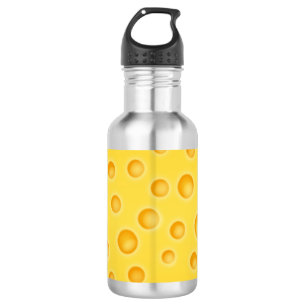 Bouteille D'eau En Acier Inoxydable Motif de texture au fromage suisse