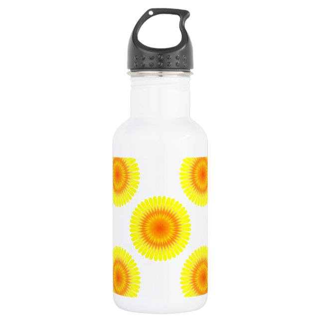 Bouteille D'eau En Acier Inoxydable Motif de tournesol personnalisé (Devant)