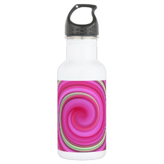 Bouteille D'eau En Acier Inoxydable Motif en spirale rose