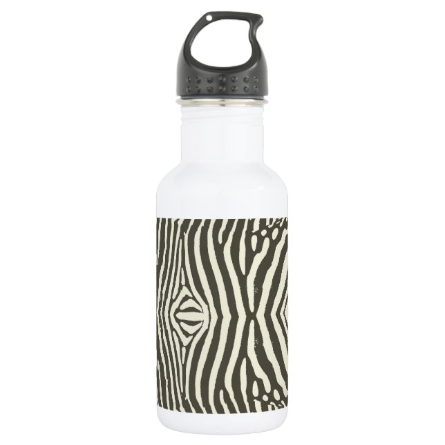 Bouteille D'eau En Acier Inoxydable Motif Poster de animal Zebra Stripe (Devant)