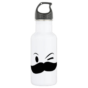 Bouteille D'eau En Acier Inoxydable Moustache Kinky