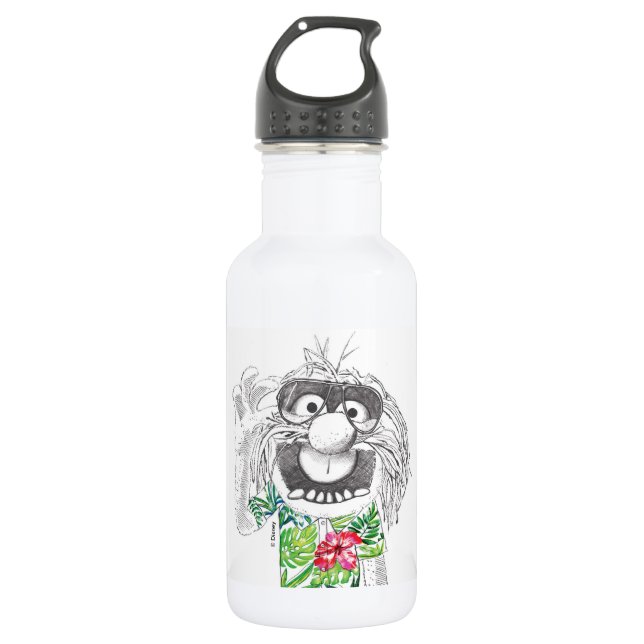 Bouteille D'eau En Acier Inoxydable Muppets| Animal Dans Une Chemise Hawaïenne 2 (Devant)