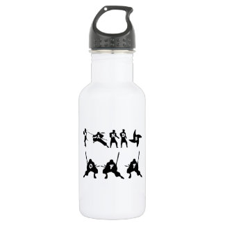 BOUTEILLE D'EAU EN ACIER INOXYDABLE NINJAS - MAINS !