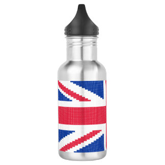 Bouteille D'eau En Acier Inoxydable Original cross-stitch design Union Jack
