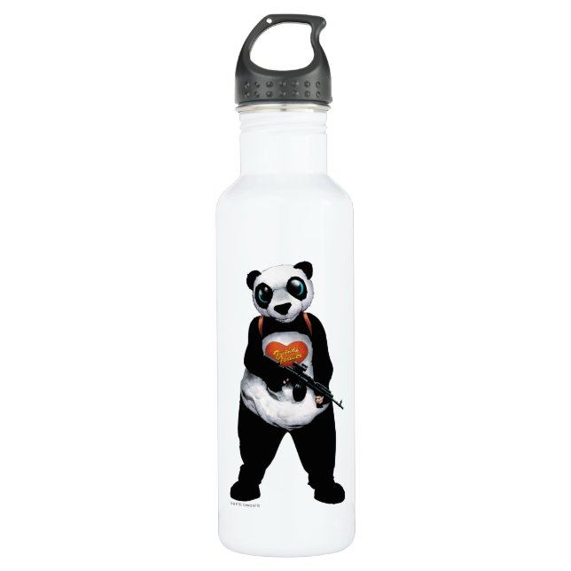 Bouteille D'eau En Acier Inoxydable Panda du peloton | de suicide (Devant)