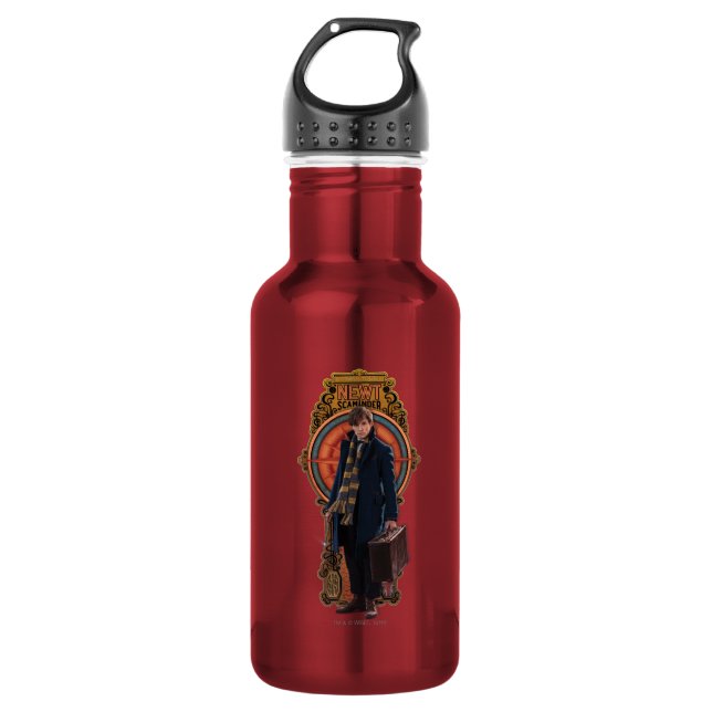 Bouteille D'eau En Acier Inoxydable Panneau Art nouveau permanent NEWT SCAMANDER™ (Devant)