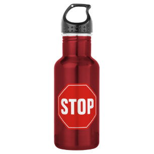 Bouteille D'eau En Acier Inoxydable Panneau STOP