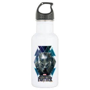 Bouteille D'eau En Acier Inoxydable Panthère noire Motif de caractères géométriques
